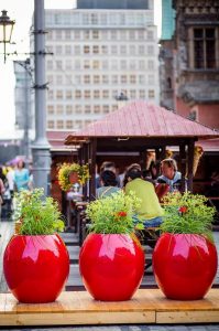 flowerpots for terraces and interiors